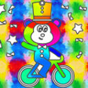 Coloring Book: Monkey Rides Unicycle