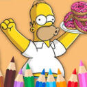 Coloring Book: Simpson Doughnut