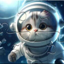 Jigsaw Puzzle: Astronaut-cat